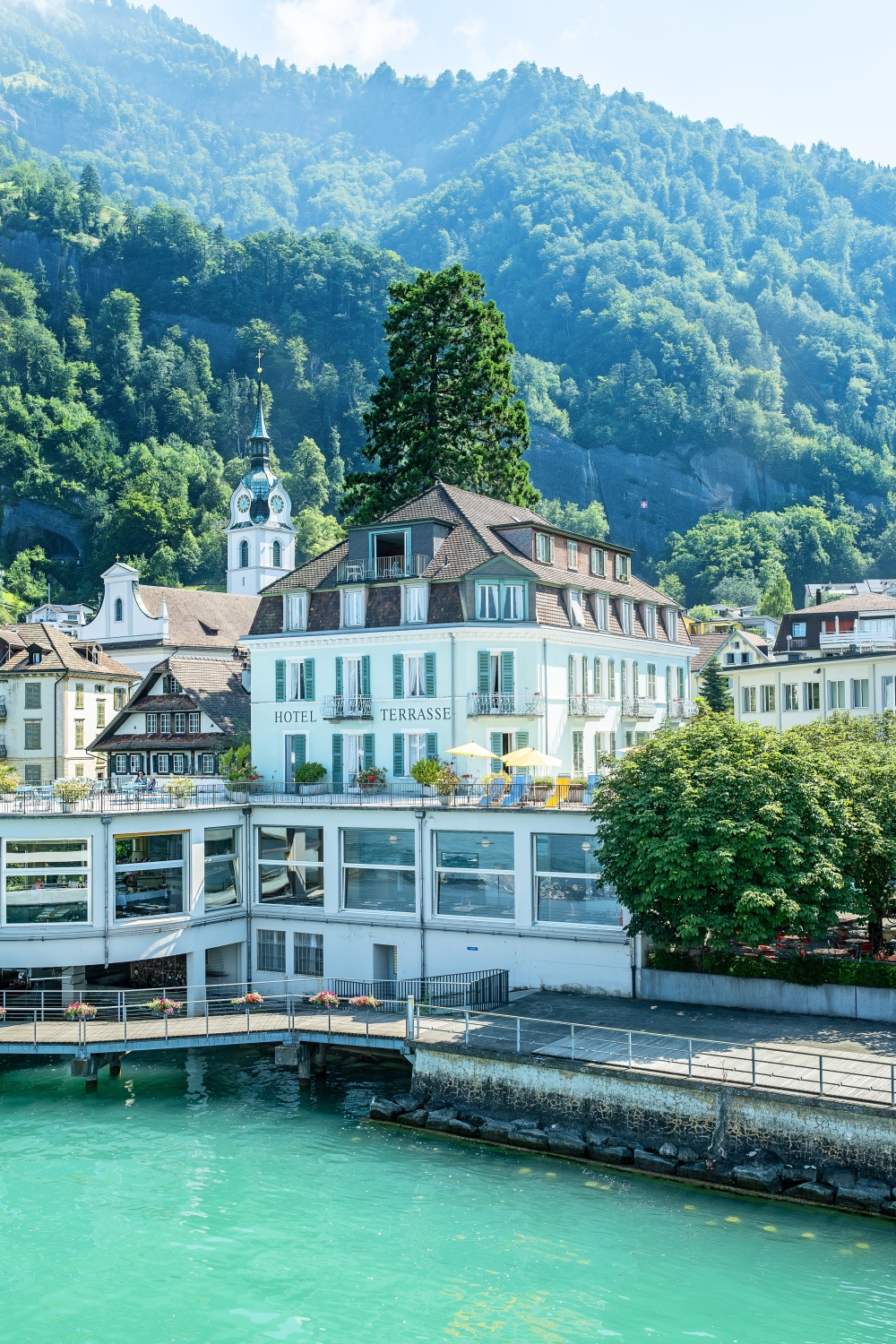 Blick auf das Hotel